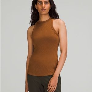 Lululemon Hold Tight Crewneck Tank Top Copper Brown Size 2 NWT